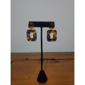 Acrylic earrings with Rhinestones